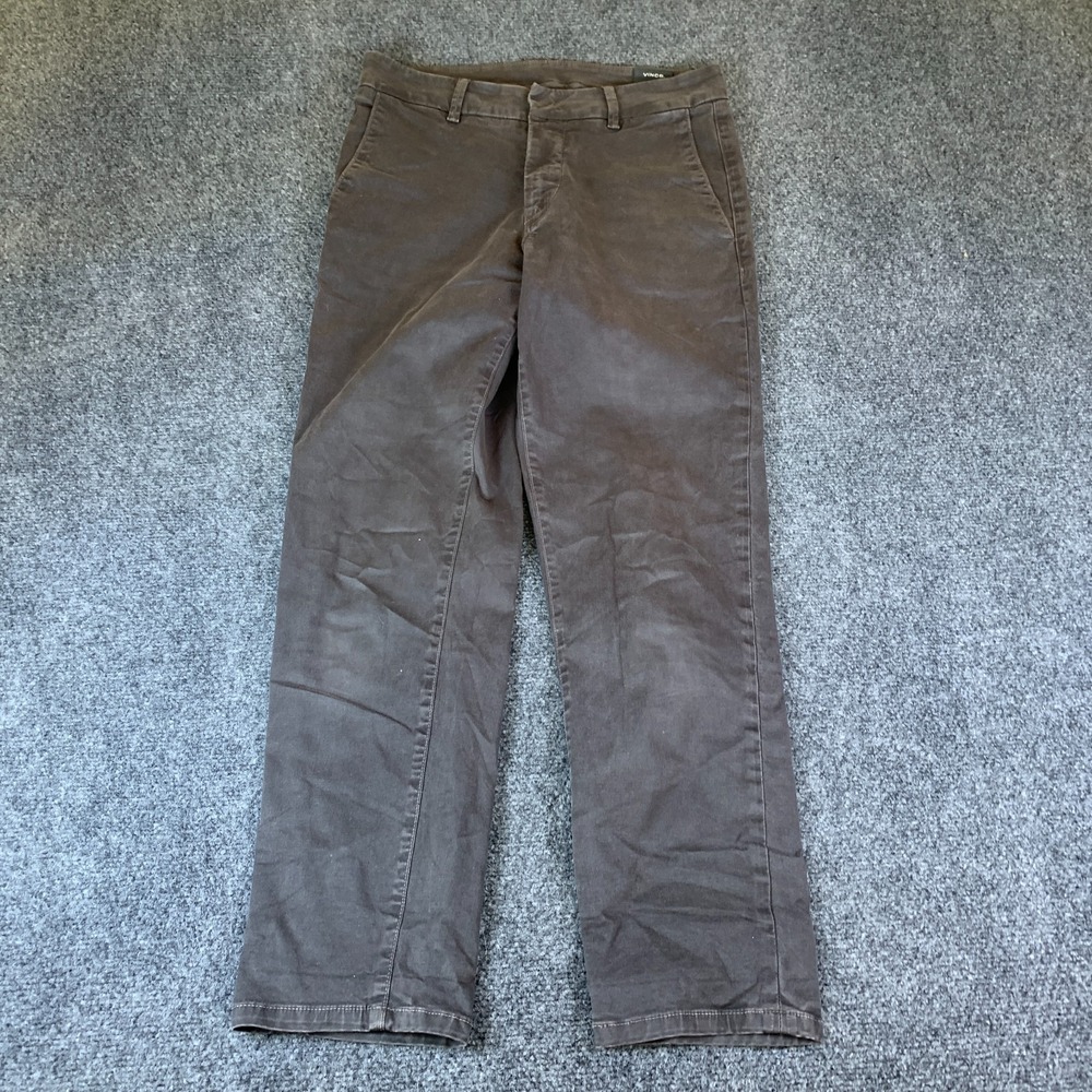 Vince Chino Pants Mens 28x26.5 Gray Good Straight Leg Cotton Casual